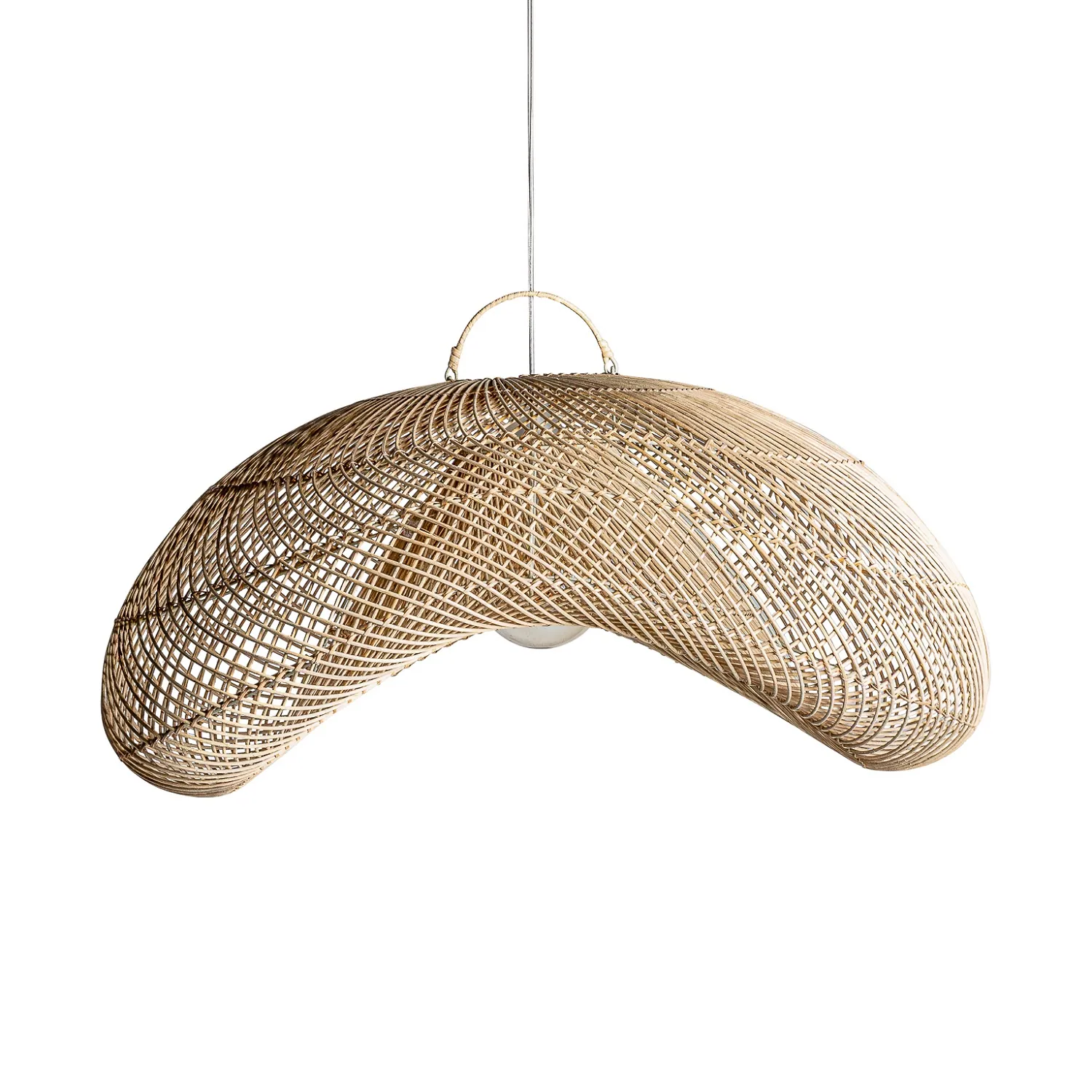 lampa rattanowa dekoracyjna nad stół Vical, naturalhomedecor