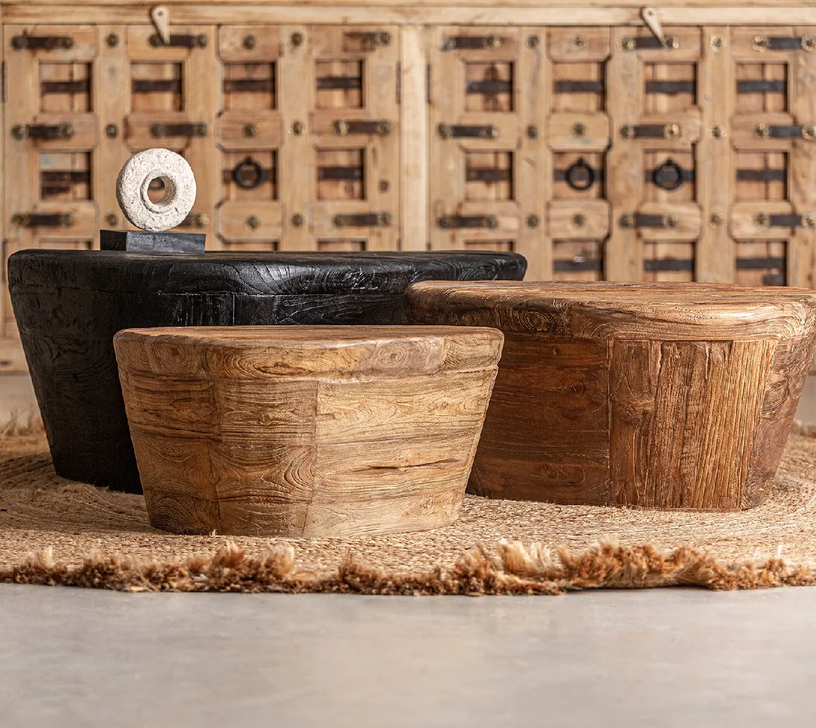 stolik kawowy nieregularny z drewna, Natural Home Decor