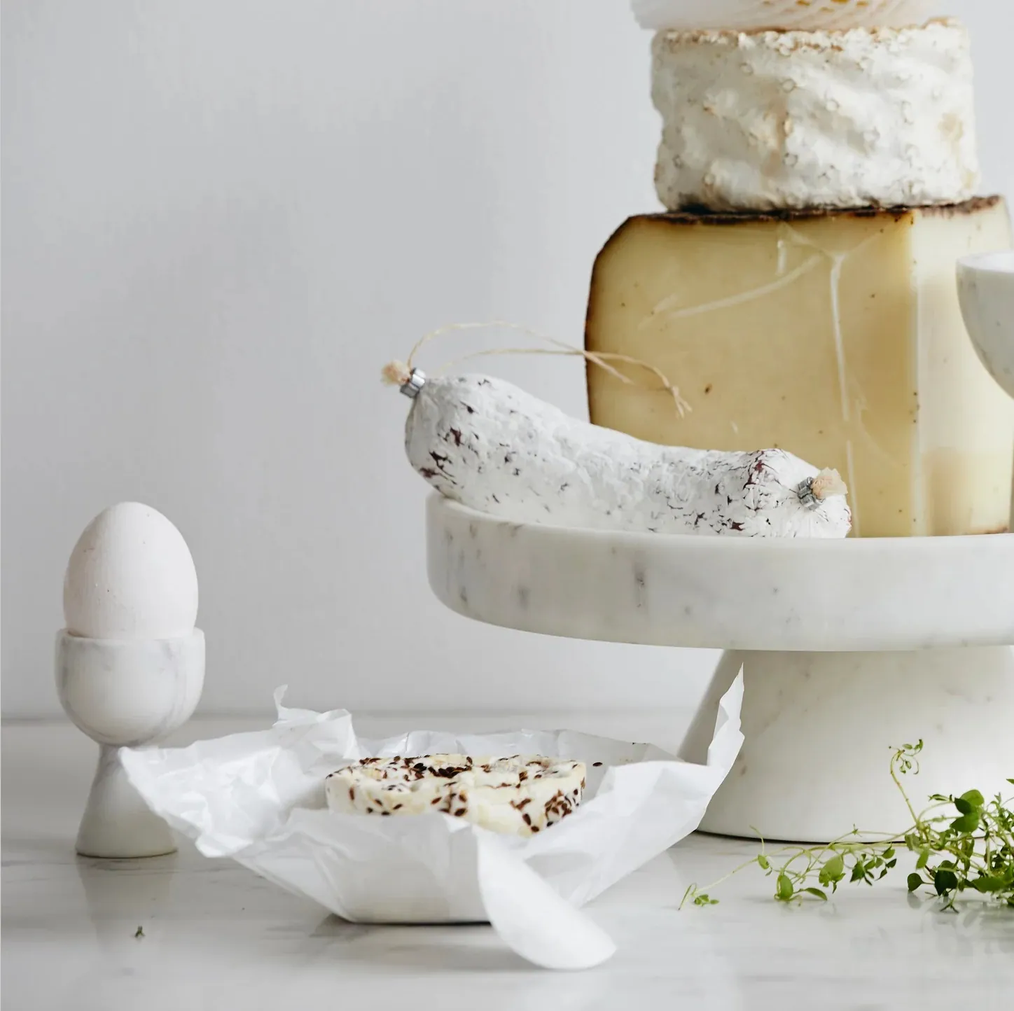 kieliszek do jajka marmurowy, sklep internetowy Natural Home Decor