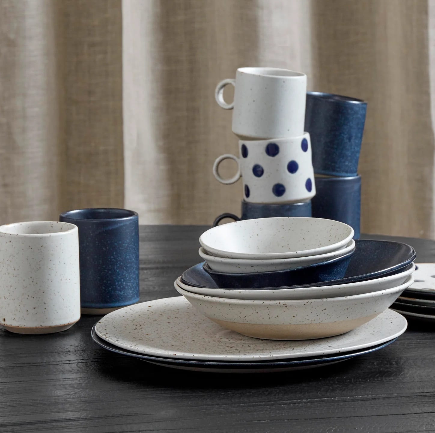 kubek bez ucha, w kropki, sklep internetowy Natural Home Decor