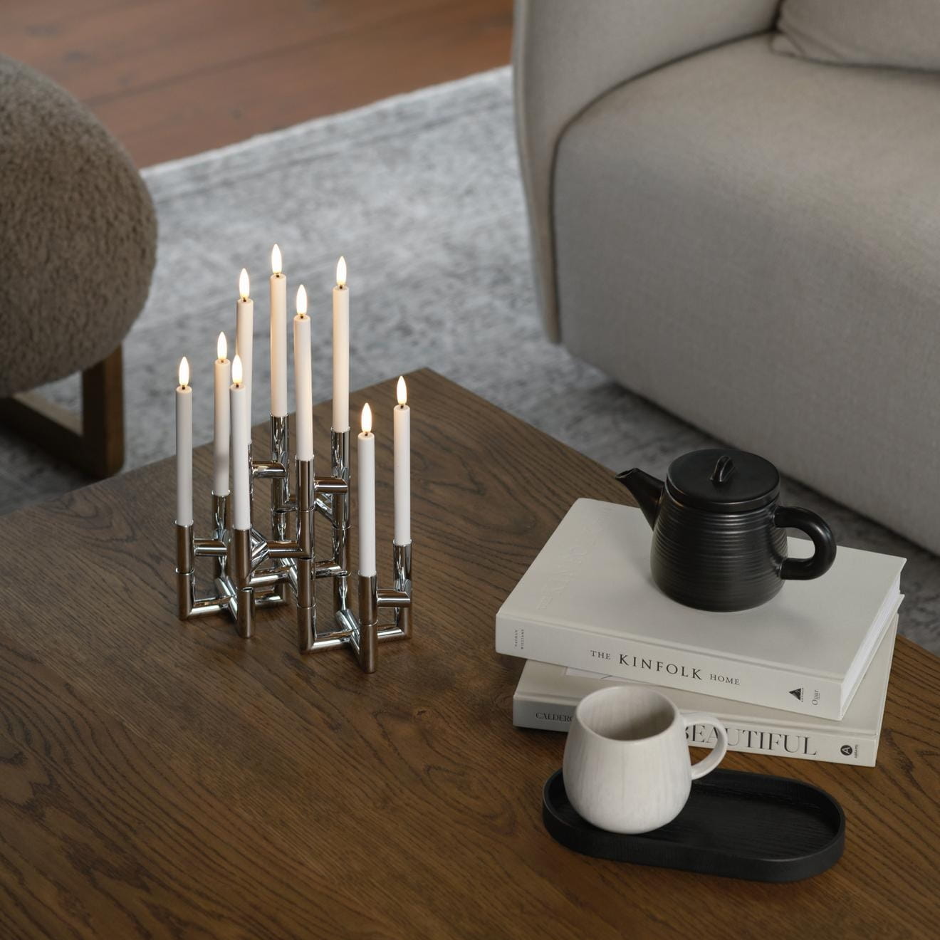 tacka drewniana Ekta Living, Natural Home Decor