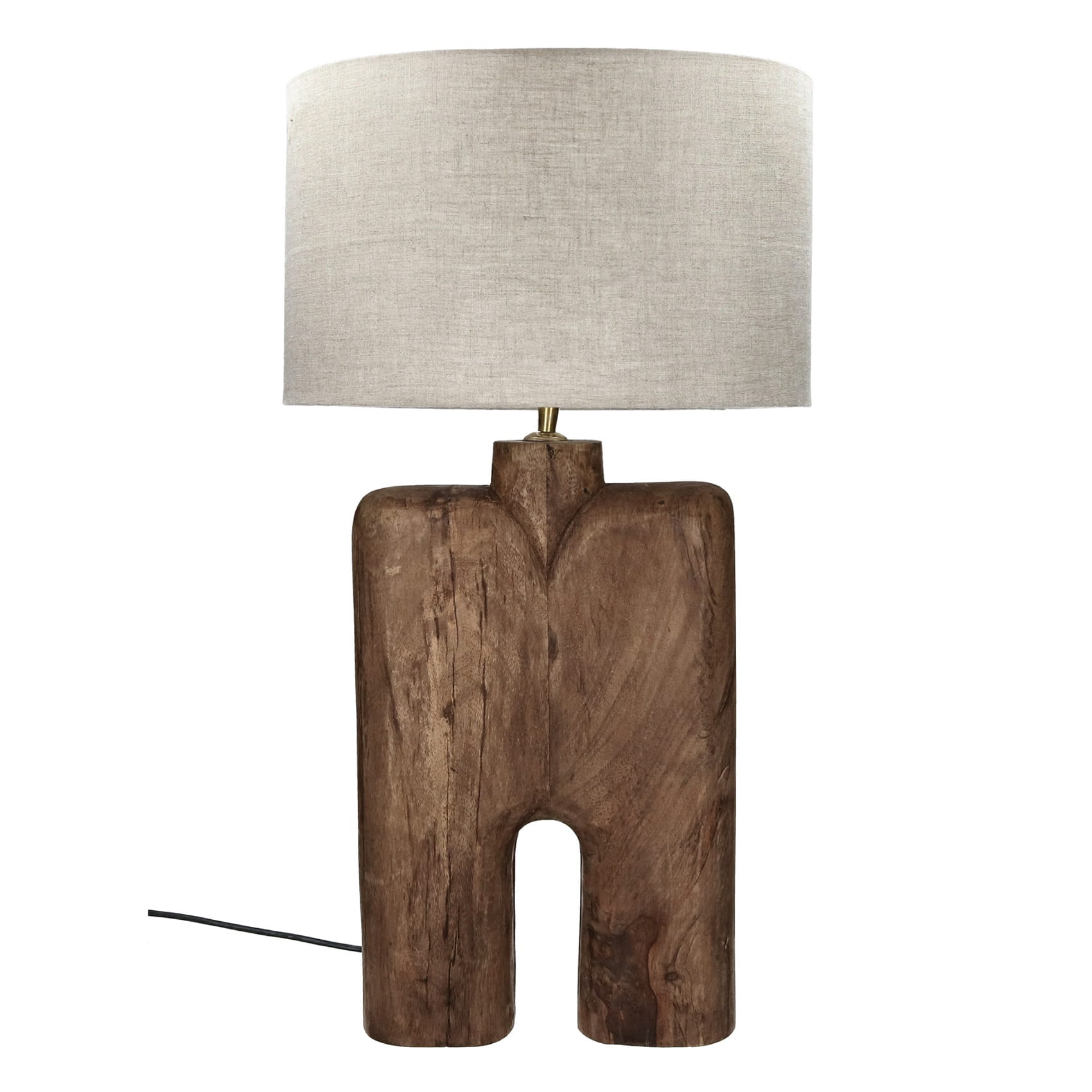 lampa stołowa drewniana, Pomax, Natural Home Decor