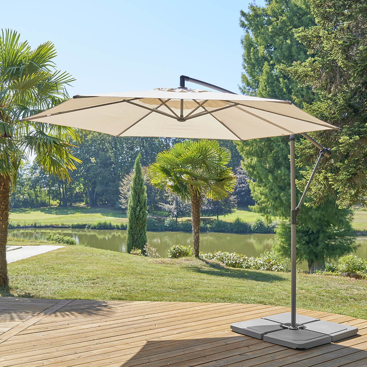 parasol ogrodowy boczny Hesperide, sklep natural home decor