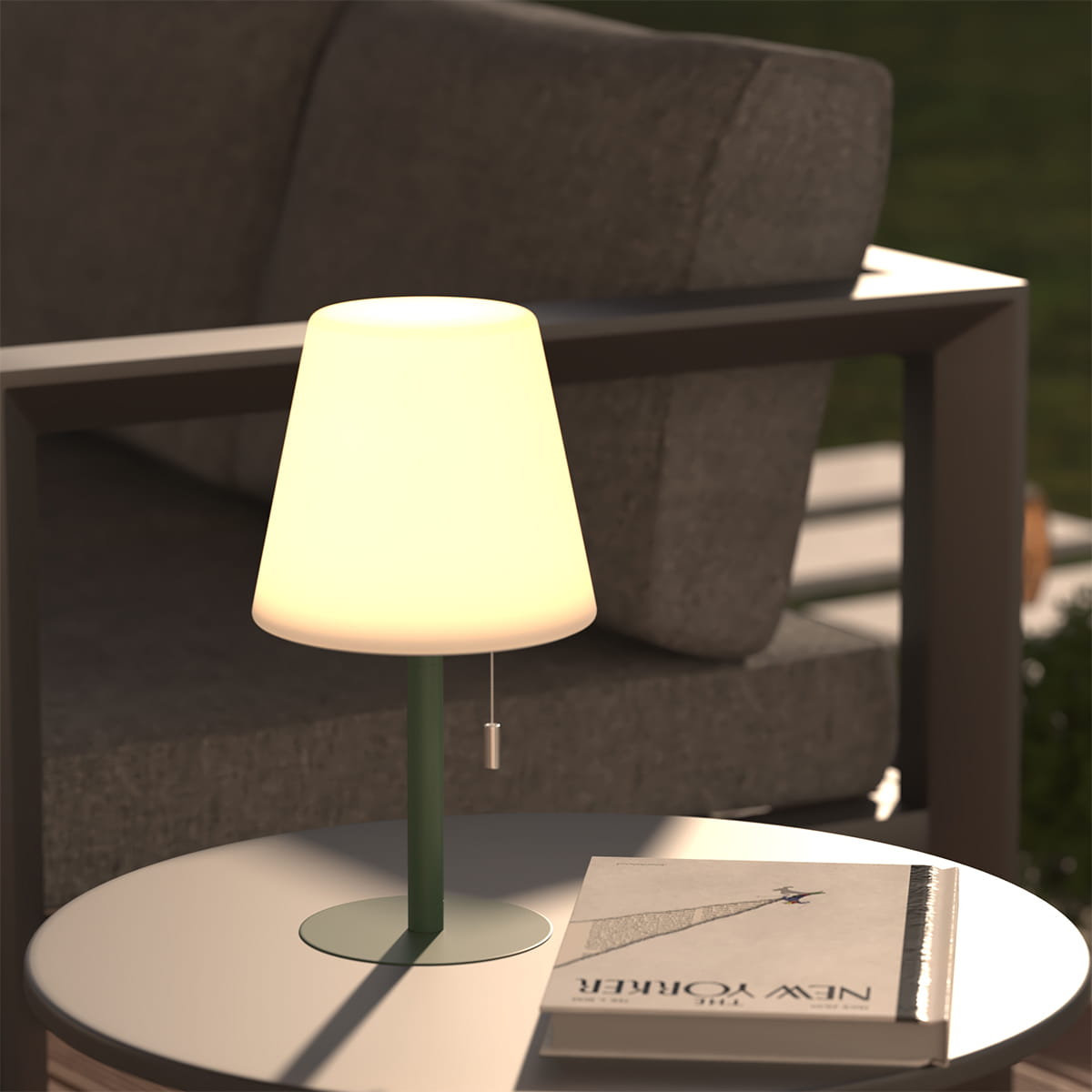 lampa stołowa zewnętrzna Atmosphera, natural home decor