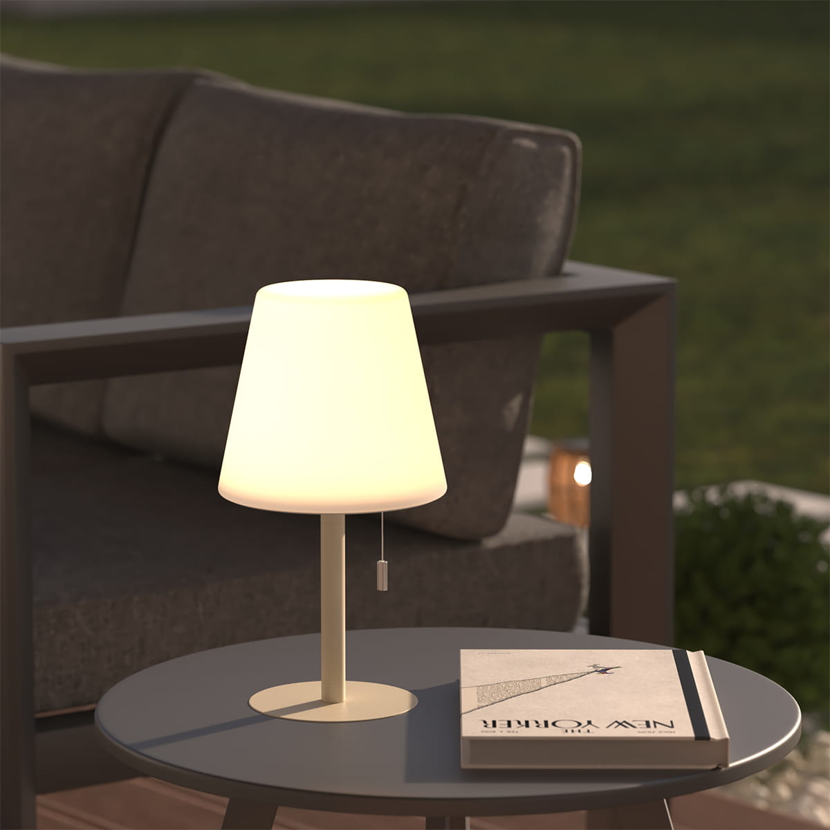 lampa stołowa zewnętrzna Atmosphera, natural home decor