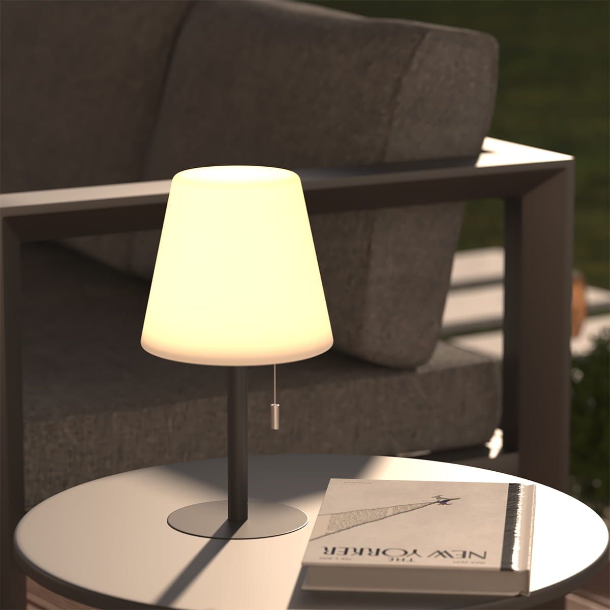lampa stołowa zewnętrzna Atmosphera, natural home decor