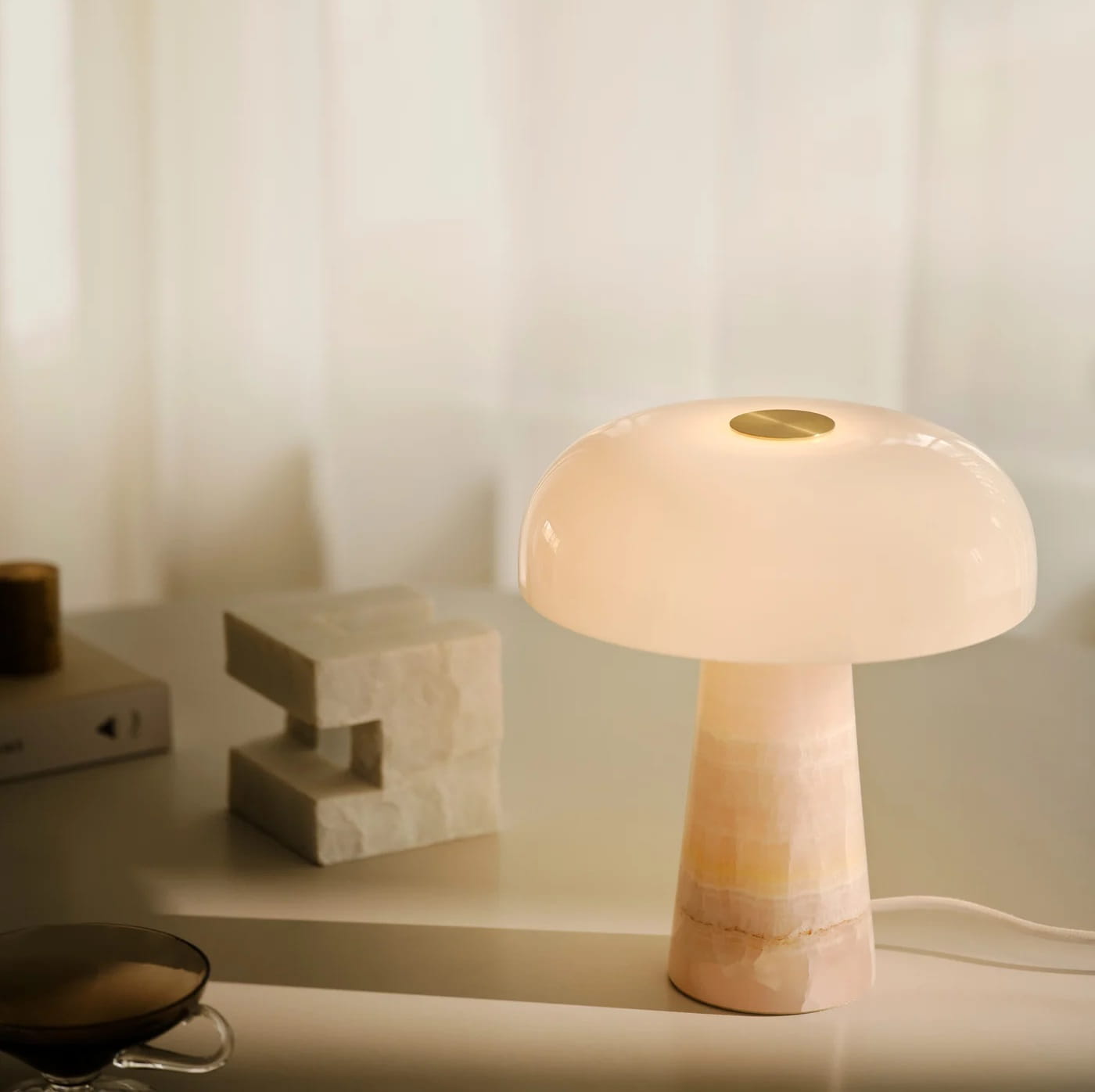 Lampa z kamienia Glossy Nordlux Natural Home Decor