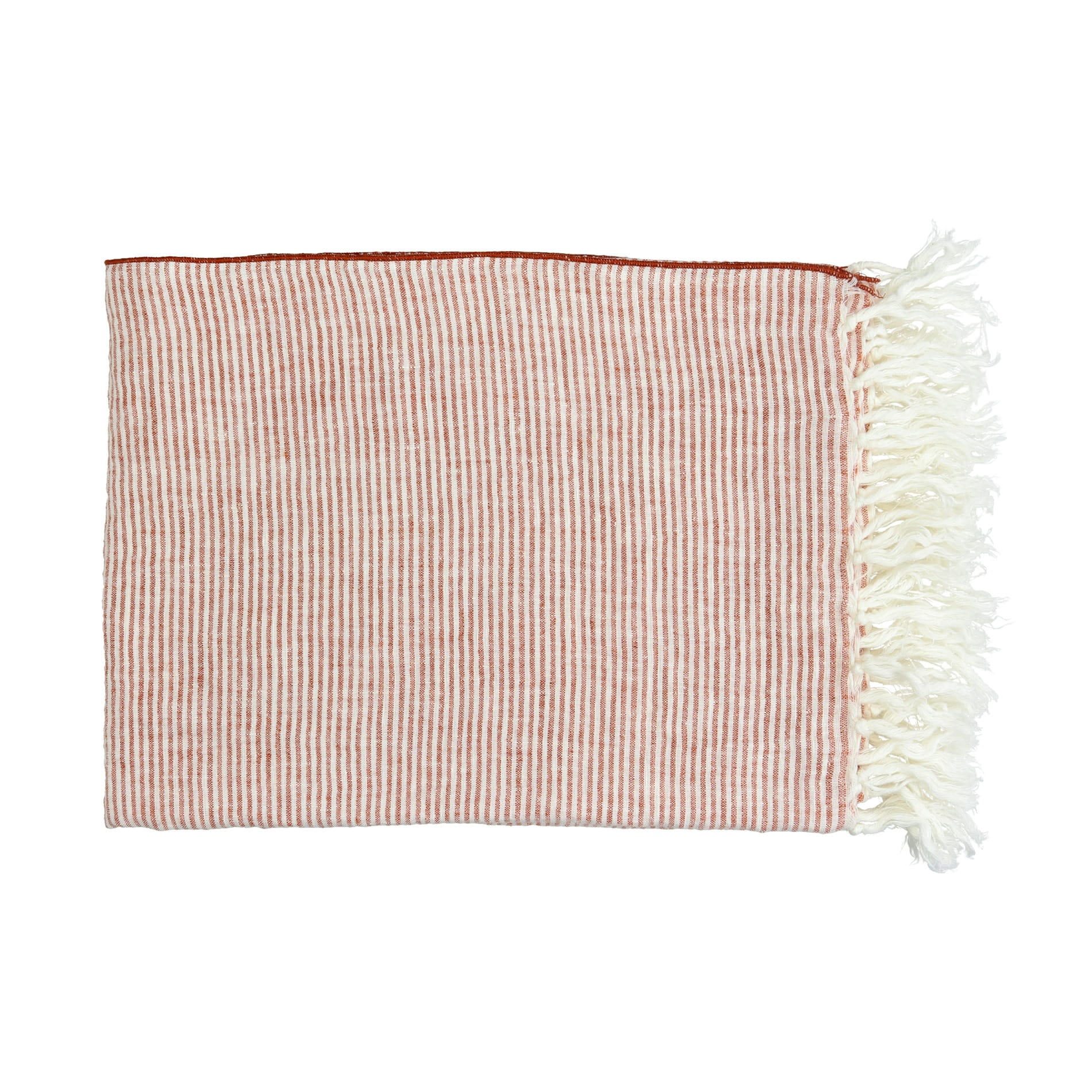 pled w paski z lnu Pomax Naturalhomedecor