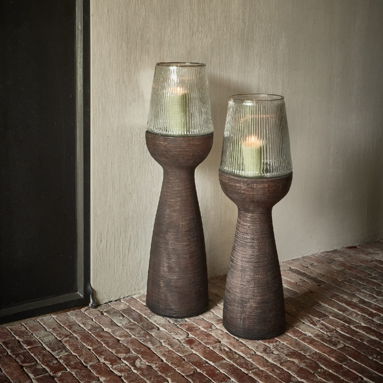 duży świecznik podłogowy Pomax, Natural Home Decor