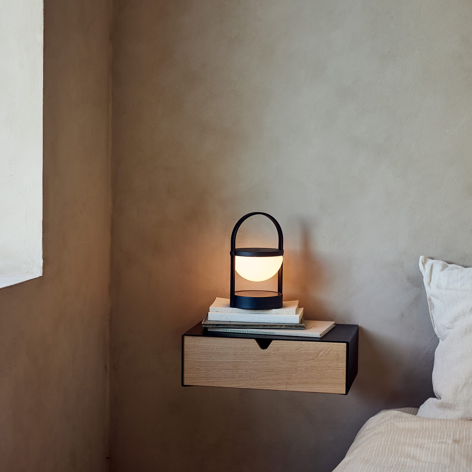 półka ścienna z szufladą, Natural Home Decor