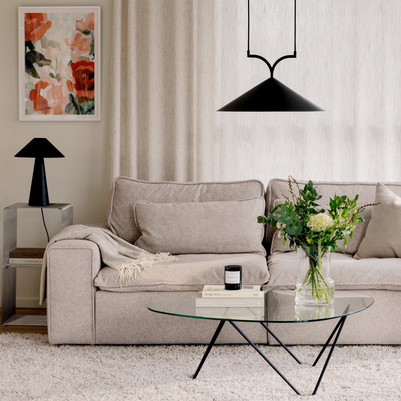 Globen Lighting Curve, Natural Home Decor