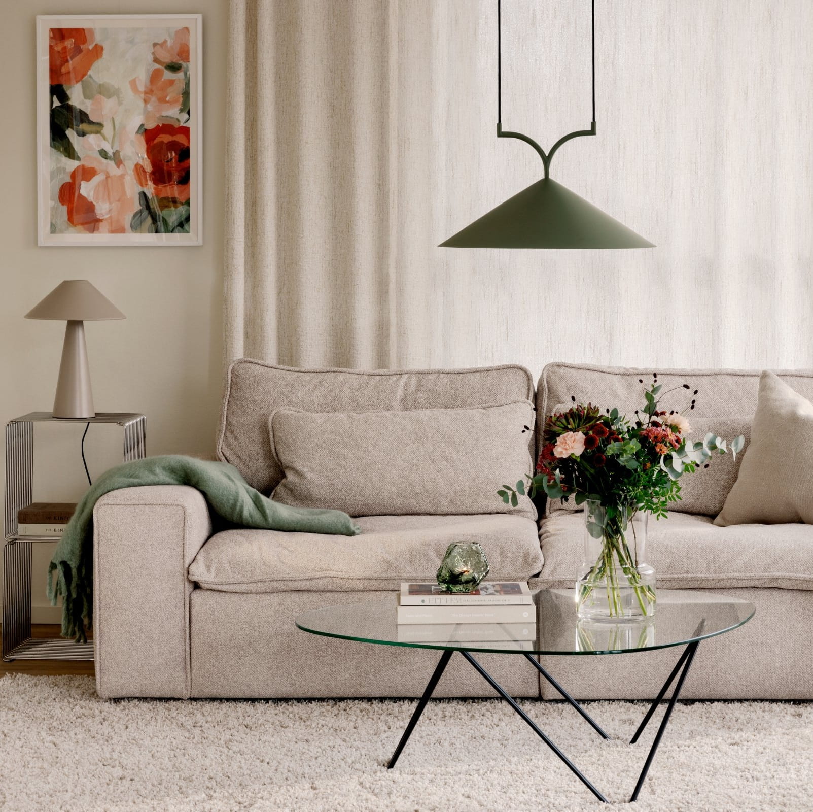 Globen Lighting Curve, Natural Home Decor