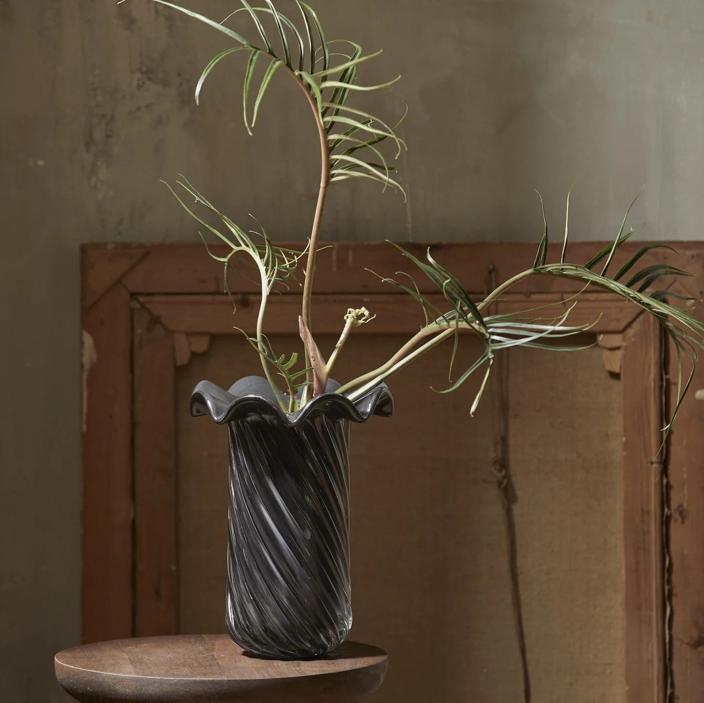 wazon szklany szary, sklep internetowy Natural Home Decor