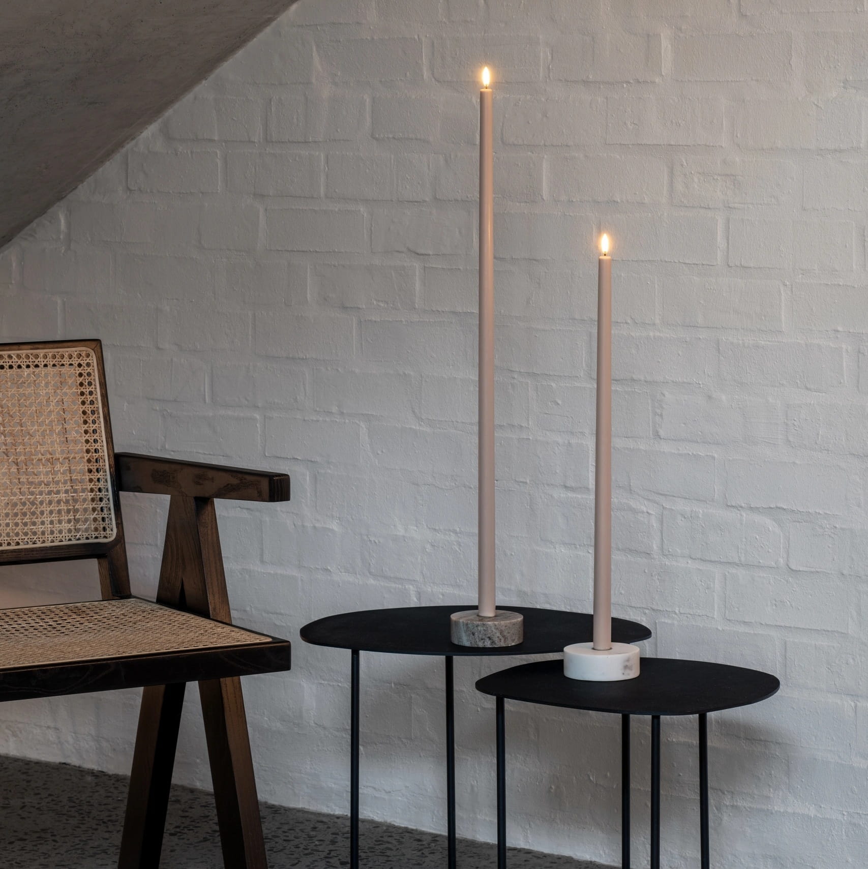 świeca led na pilota, natural home decor