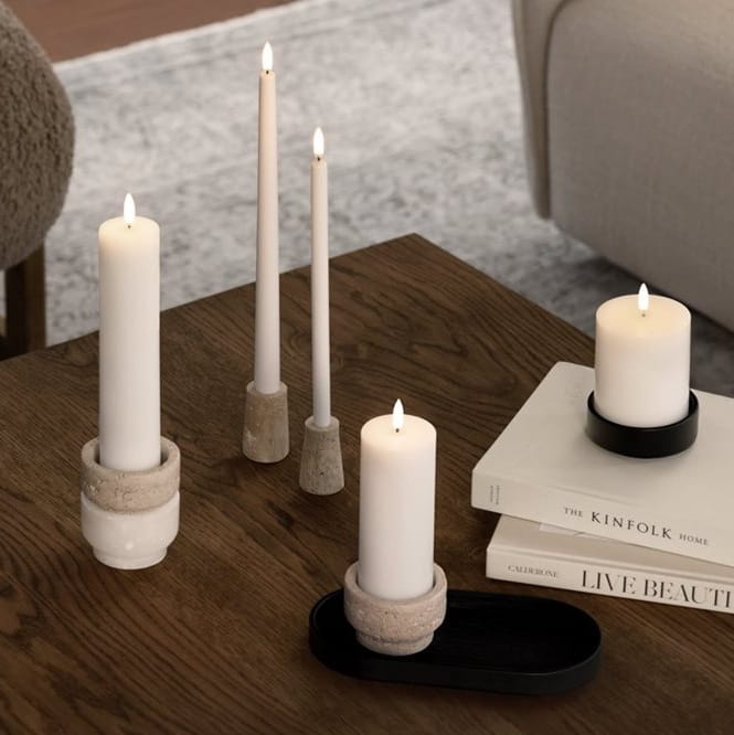 świeca led na pilota, natural home decor