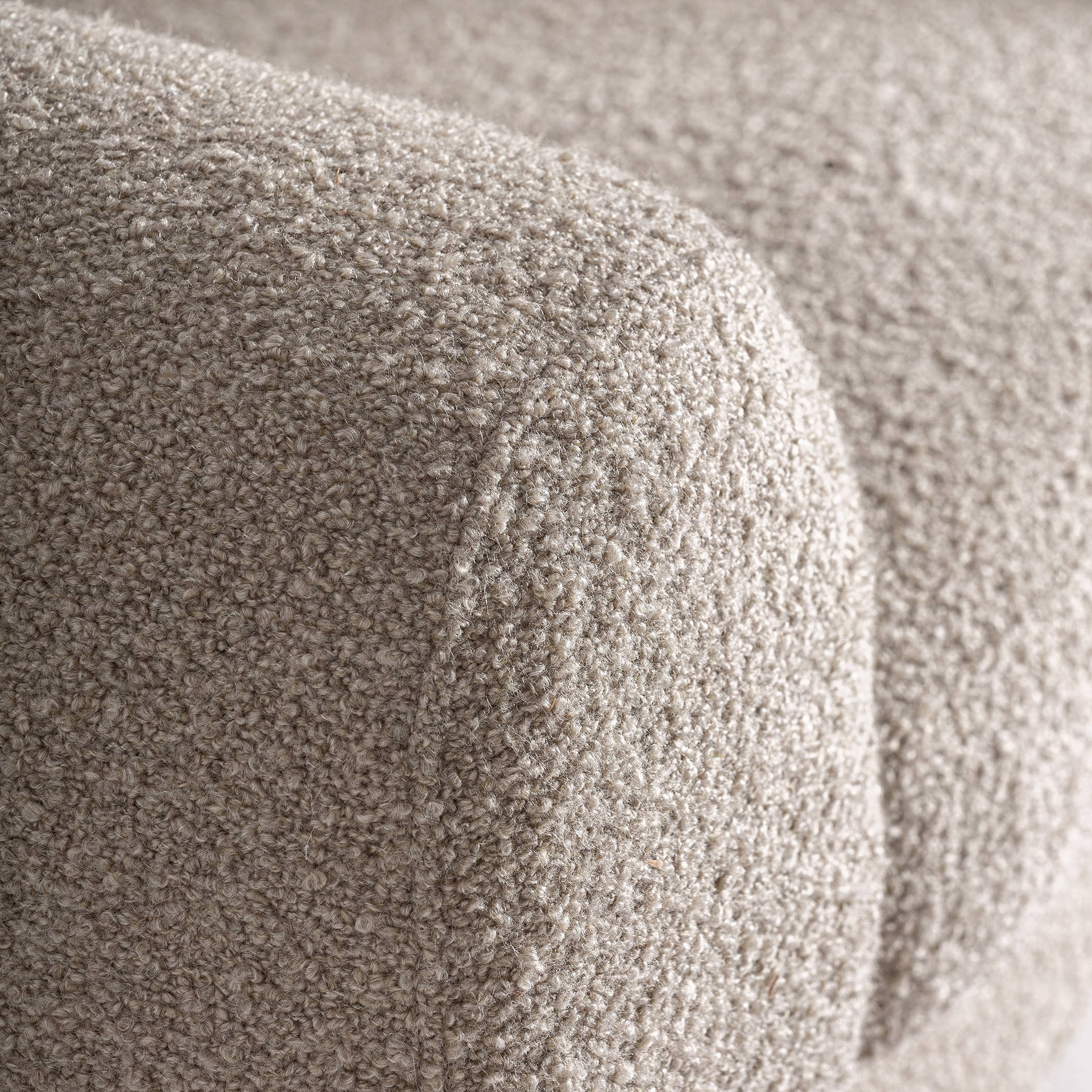 fotel muszla boucle Vical, naturalhomedecor