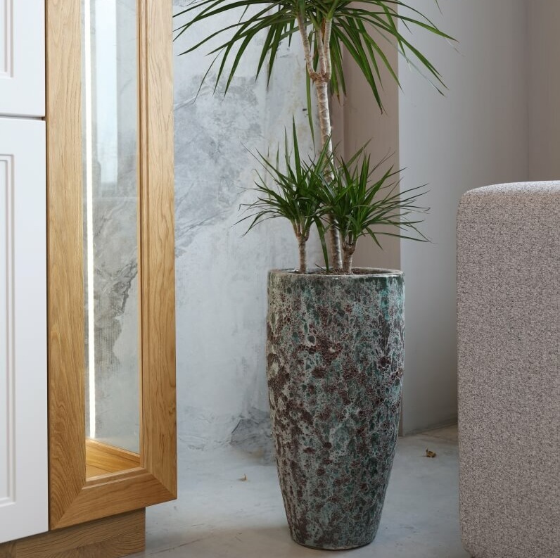 wysokoa donica ogrodowa ceramiczna, natural home decor
