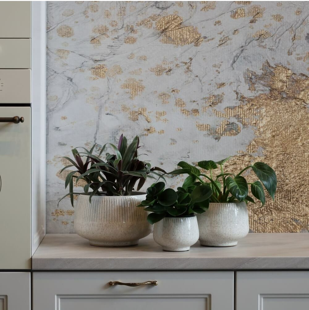 niska osłonka ceramiczna, natural home decor