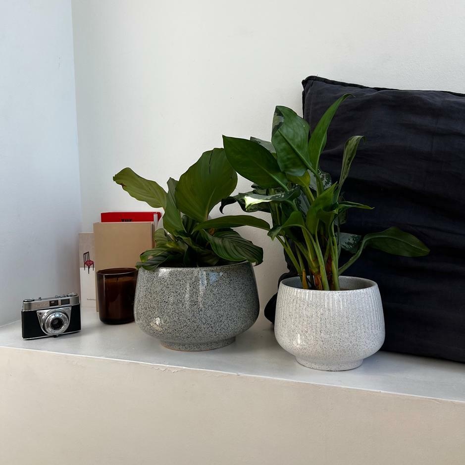 niska osłonka ceramiczna, natural home decor