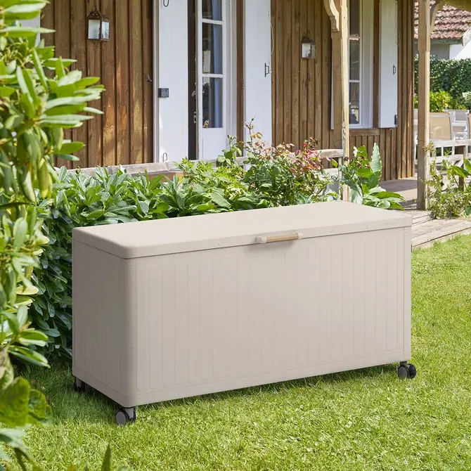 duża skrzynia ogrodowa na kółkach Hesperide, sklep natural home decor