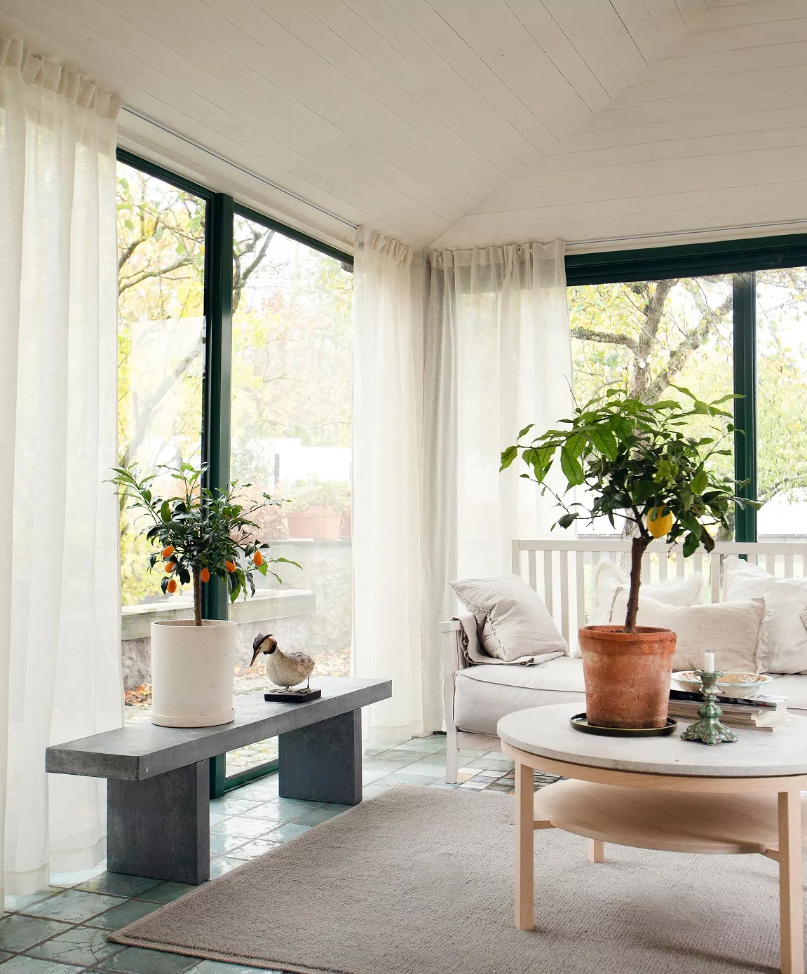 Lniana firana woalowa zasłony lniane zwiewne Natural Home Decor