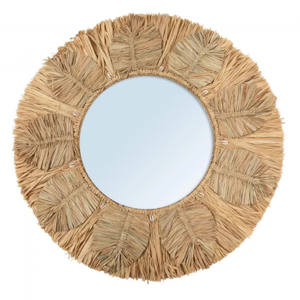 Lustro dekoracyjne do salonu Natural Home Decor Bazar Bizar