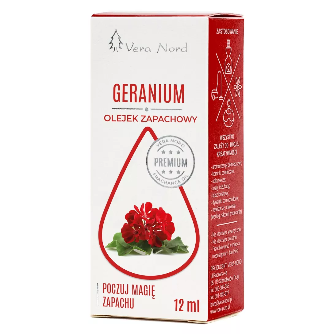 Olejek zapachowy olejek z geranium Vera Nord Natural Home Decor