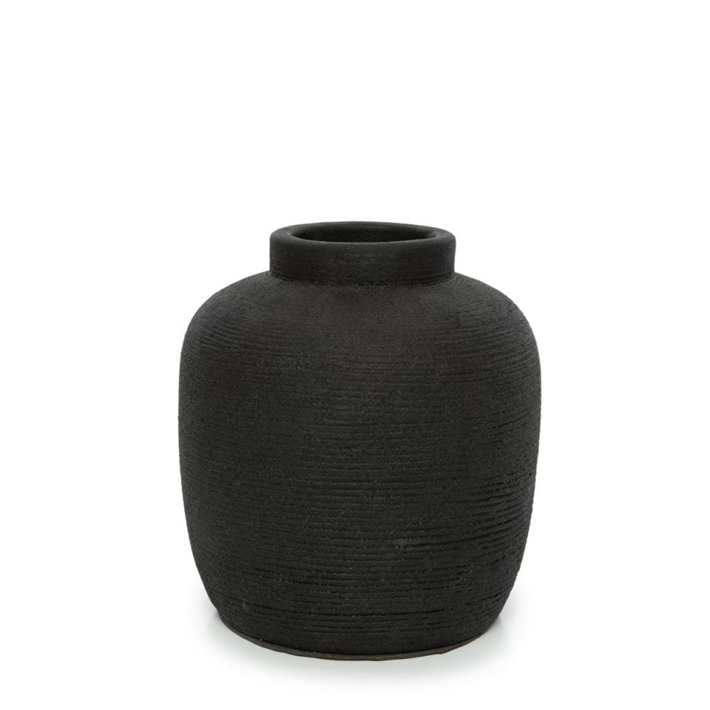 Czarny wazon dekoracyjny Natural Home Decor Bazar Bizar