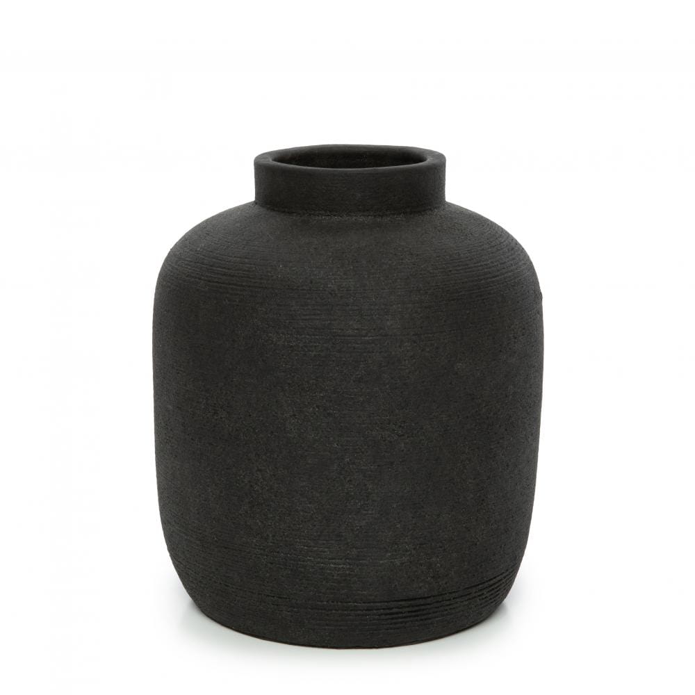 Czarny wazon dekoracyjny Natural Home Decor Bazar Bizar