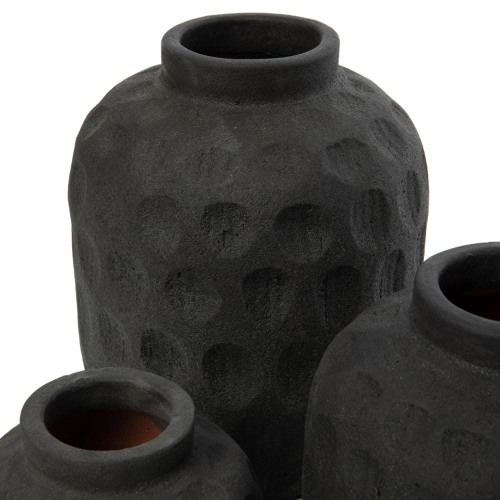 Czarny wazon nowoczesny Natural Home Decor Bazar Bizar