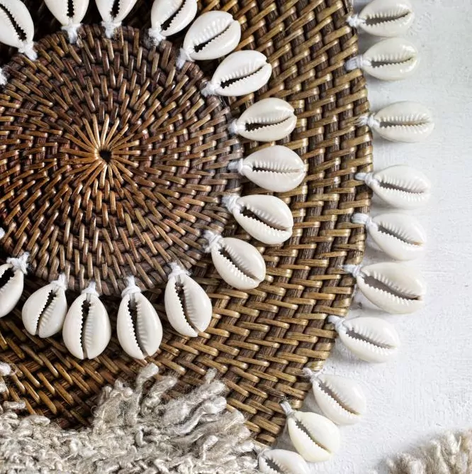 Rattanowe podstawki pod szklanki i kubki Natural Home Decor
