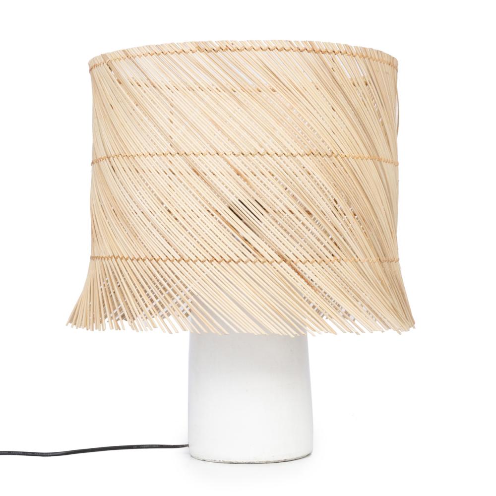 Nowoczesna lampa stołowa biała Natural Home Deco