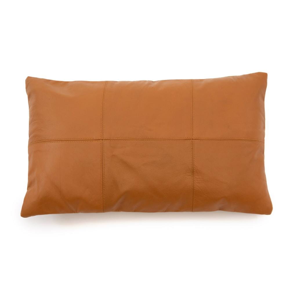 Skórzana poduszka do salonu Natural Home Decor