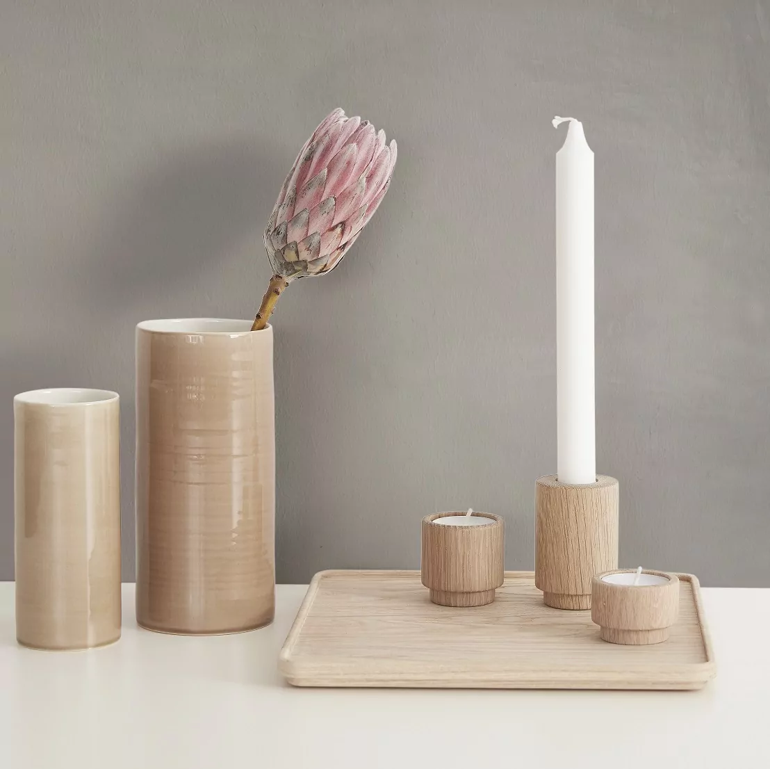 Świecznik drewniany Andersen Furniture Natural Home Decor