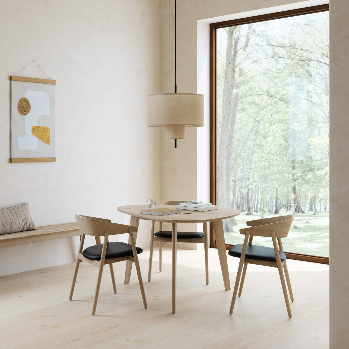 Krzesło drewniane tapicerowane AC2 Andersen Furniture Natural Home Decor
