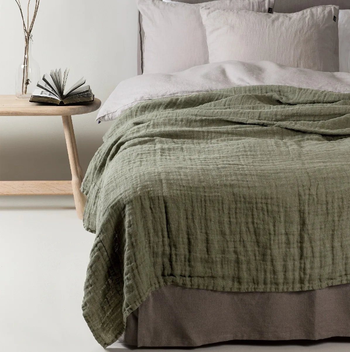 Lniana narzuta na łóżko Hannelin Himla Natural Home Decor