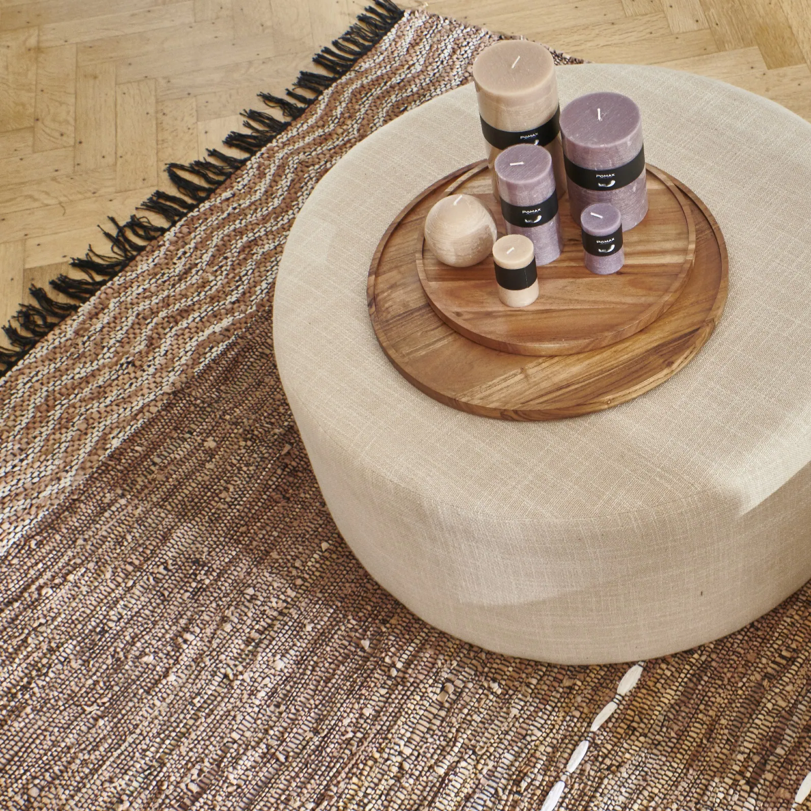 Dywan ze skóry recyklingowanej Raw Natural Home Decor