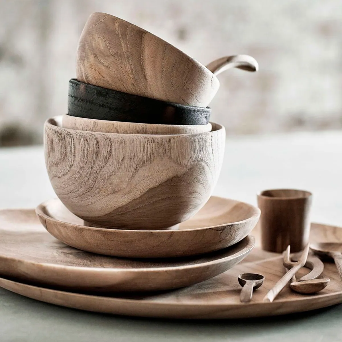 Talerzyk drewniany Muubs Natural Home Decor