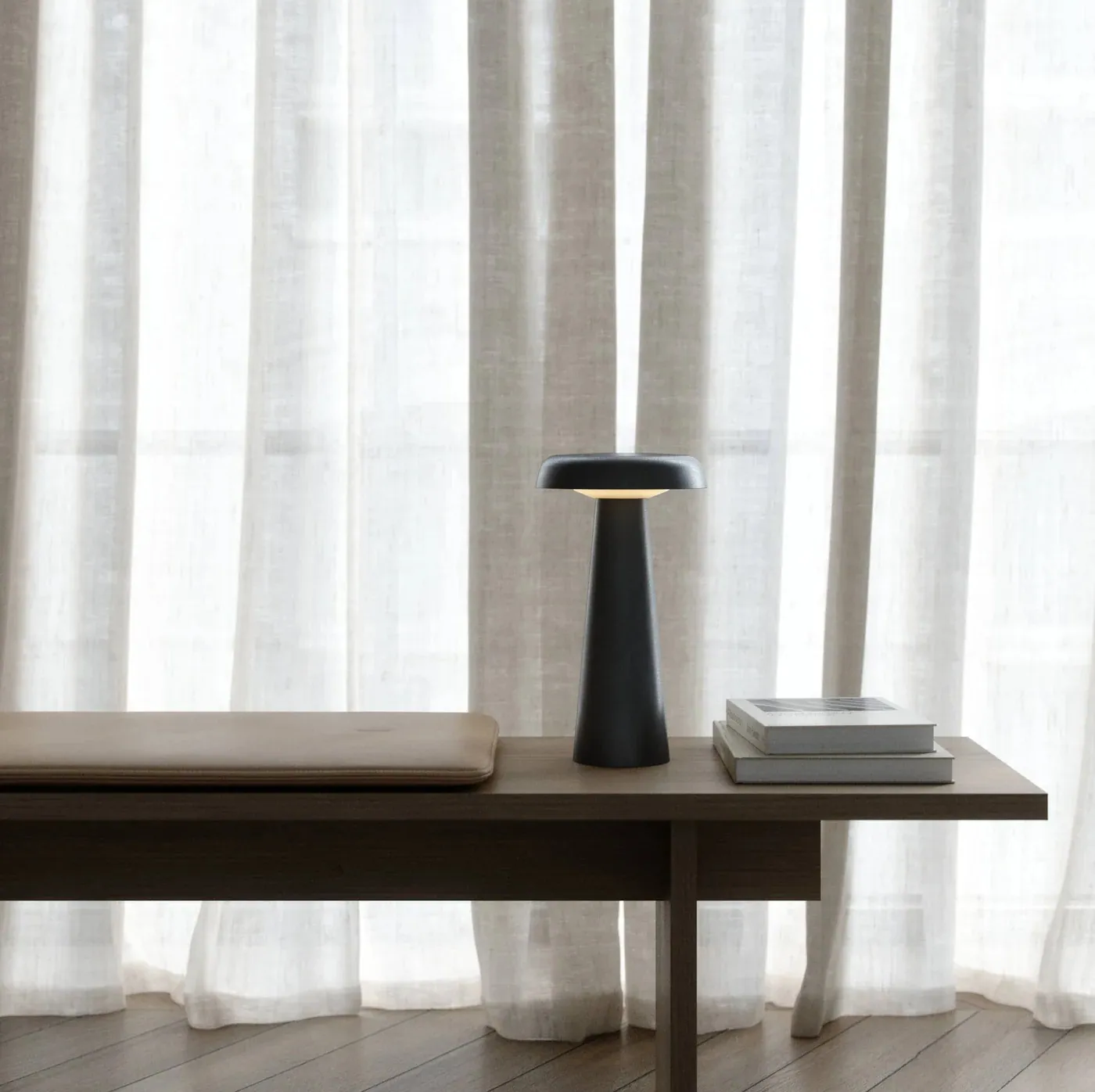 Lampa stołowa bezprzewodowa DFTP Nordlux Natural Home Decor