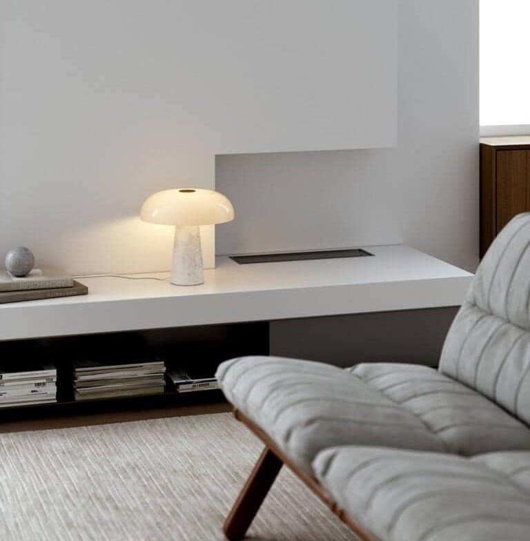 Lampa stołowa marmurowa Glossy Dftp Nordlux Natural Home Decor