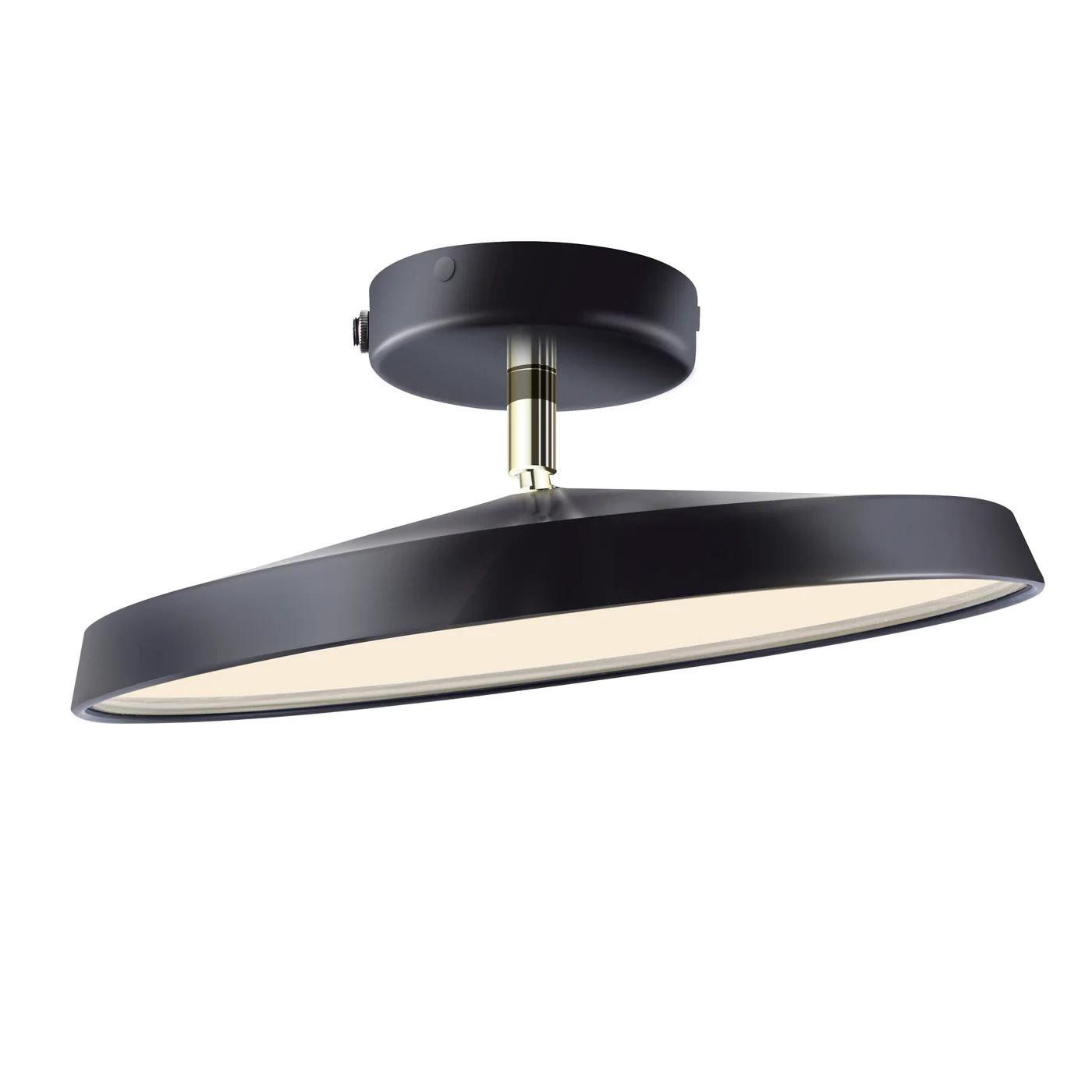 Czarny plaon sufitowy - nowoczesny plafon do przedpokoju Kaito Pro Natural Home Decor