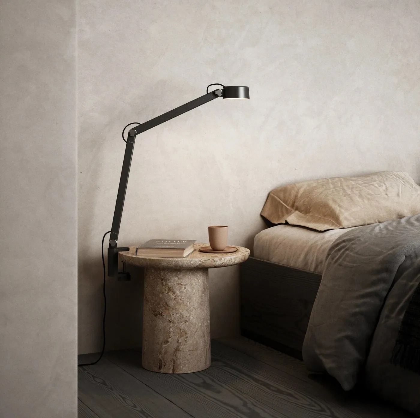 Lampa architektoniczna lampa na stolik nocny lampka nocna Nobu DFTP Nordlux Natural Home Decor