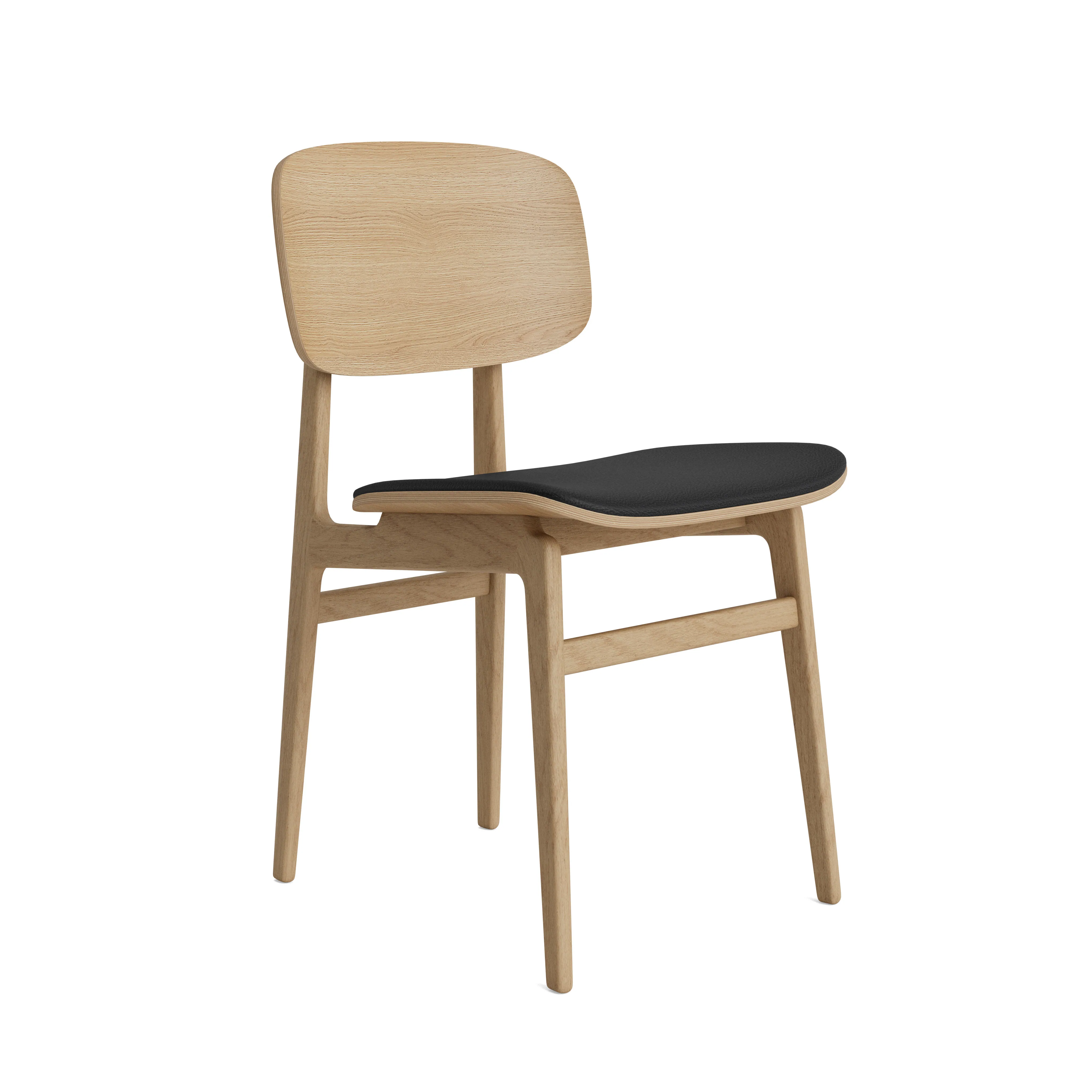 Krzesło drewniane tapicerowane skórzane NY11 Norr11 Natural Home Decor