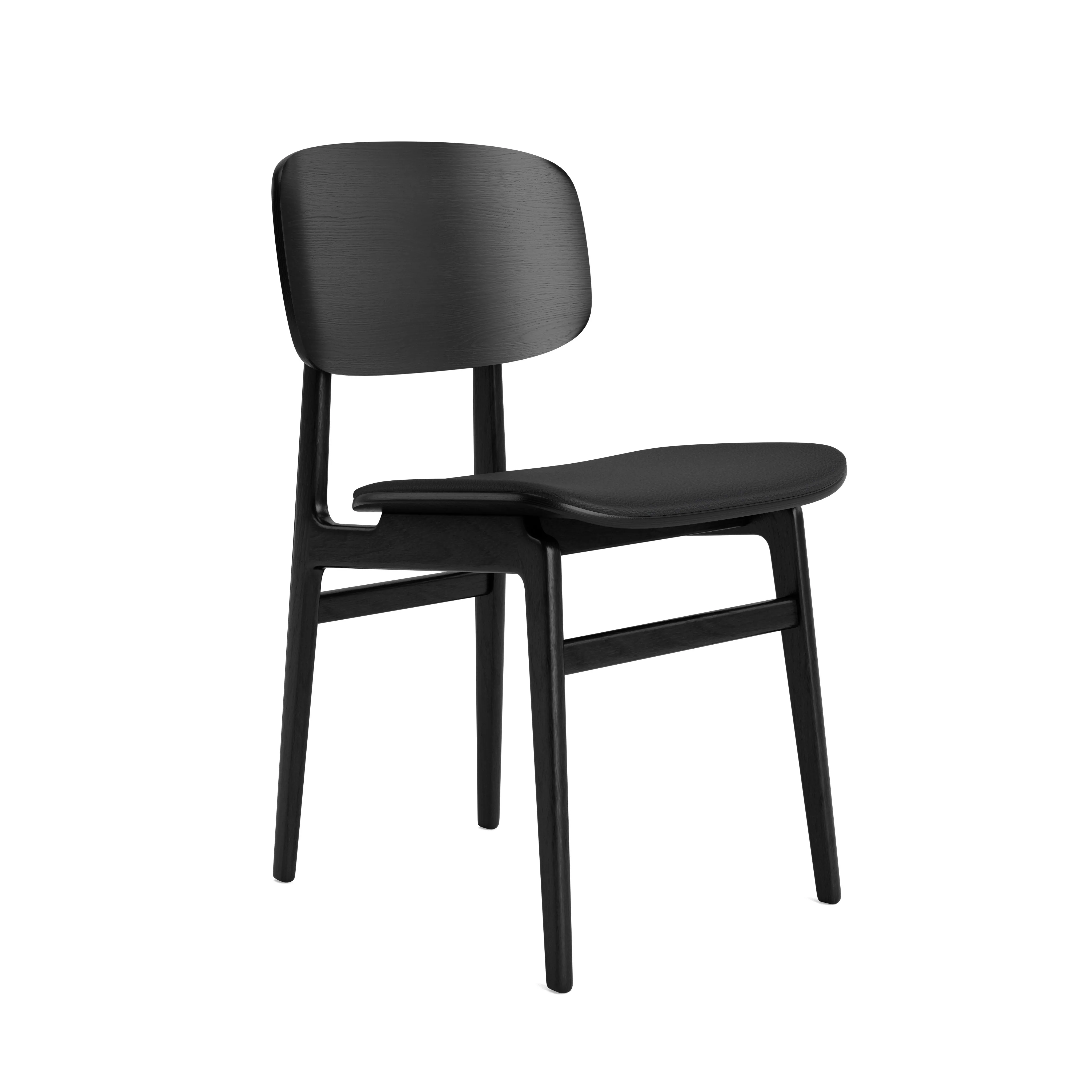Krzesło drewniane tapicerowane skórzane NY11 Norr11 Natural Home Decor