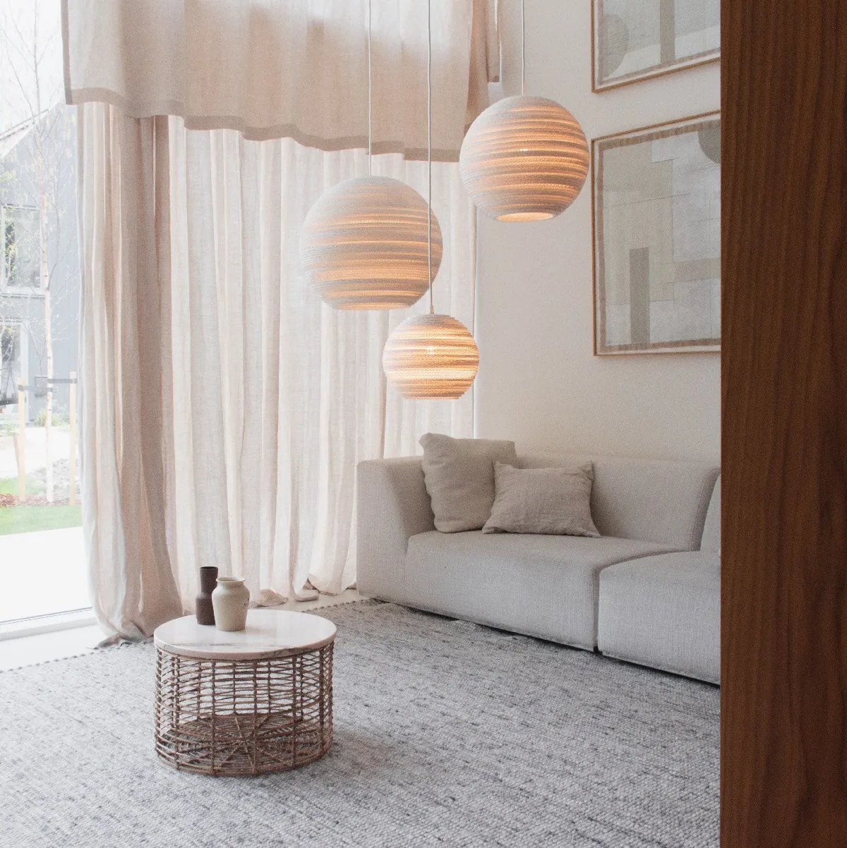 lampa kula wisząca Graypants Scraplights White Home Decor