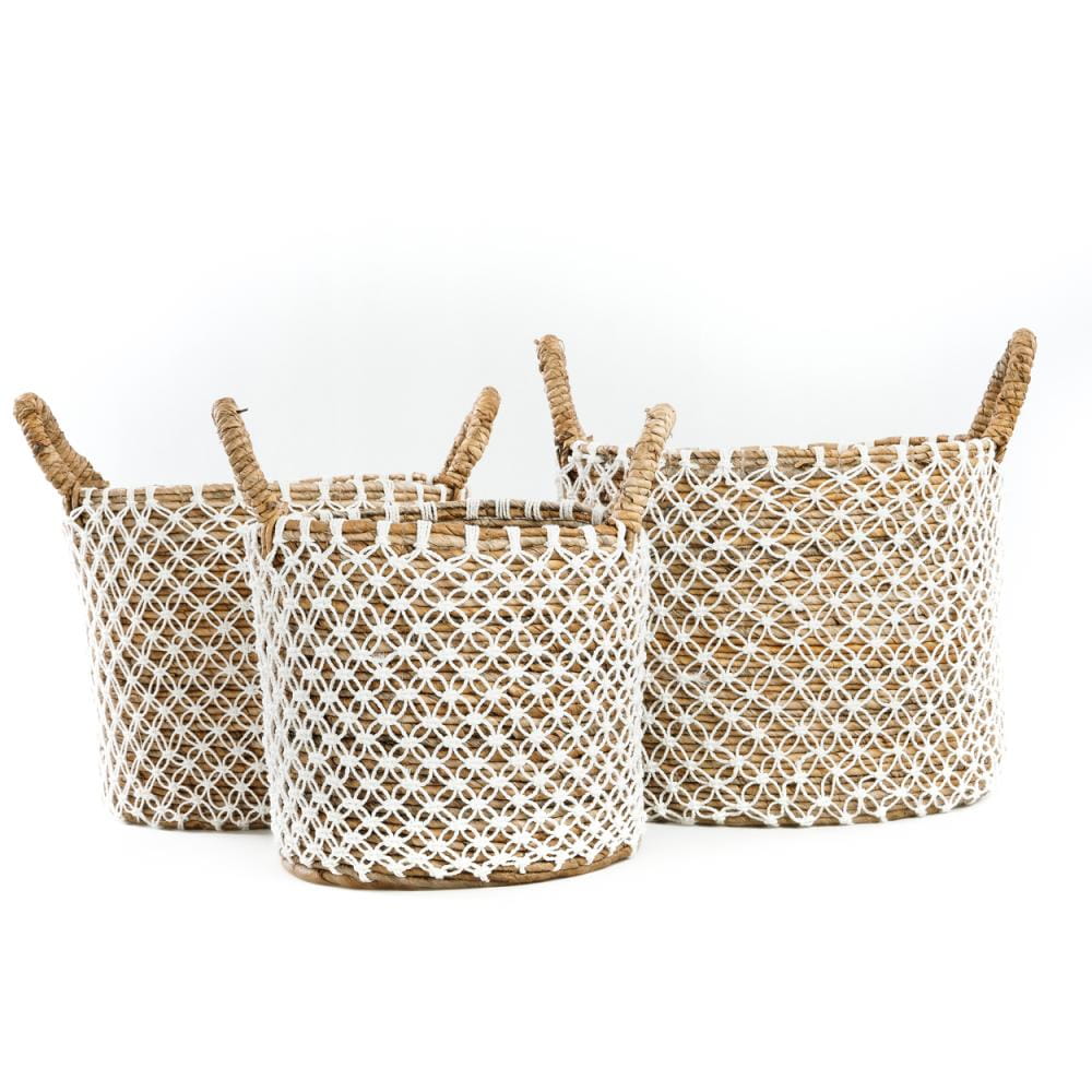 Kosz boho, kosz z trawy morskiej Bazar Bizar - Natural Home Decor