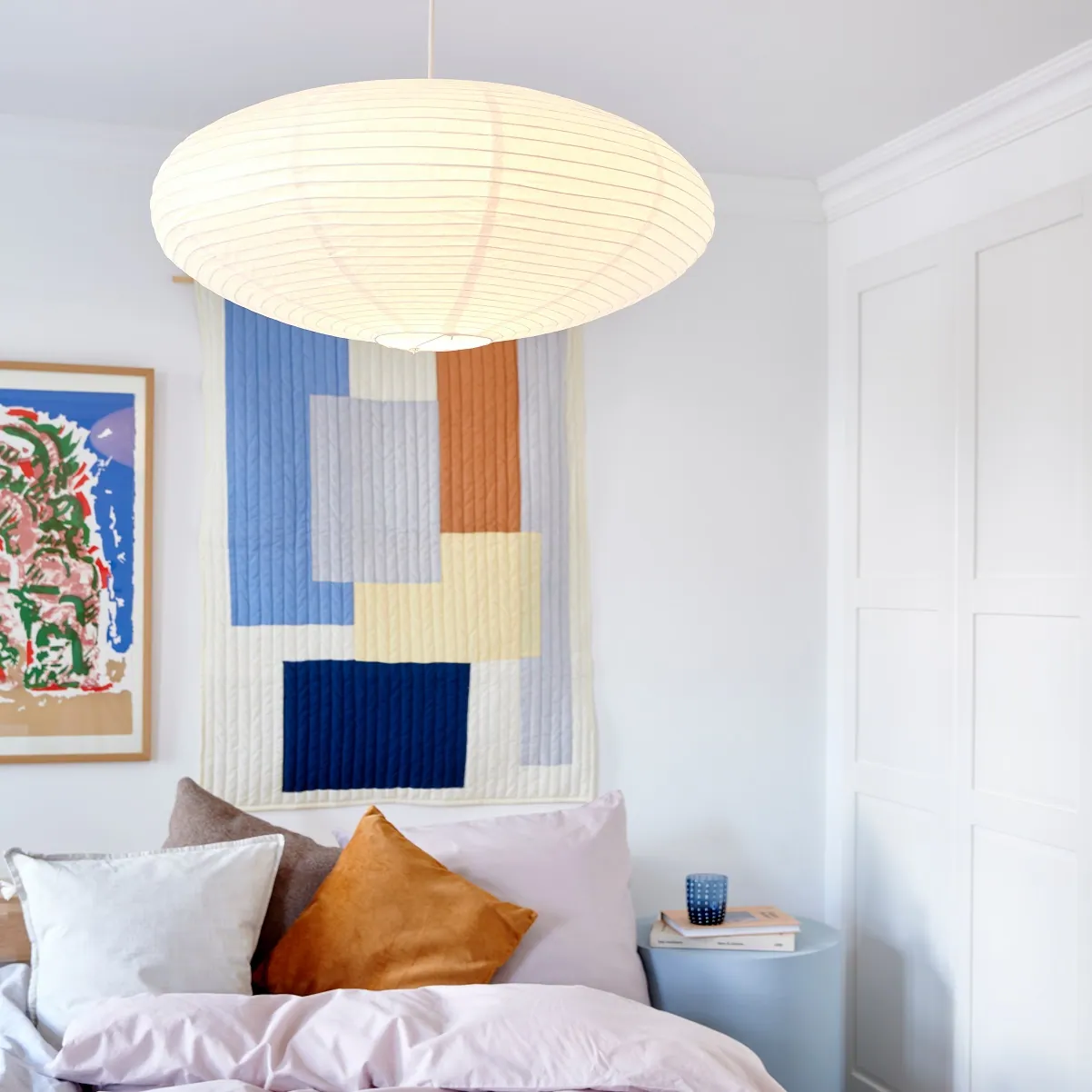 Lampa z abażurem z papieru ryżowego Villo Nordlux Natural Home Decor