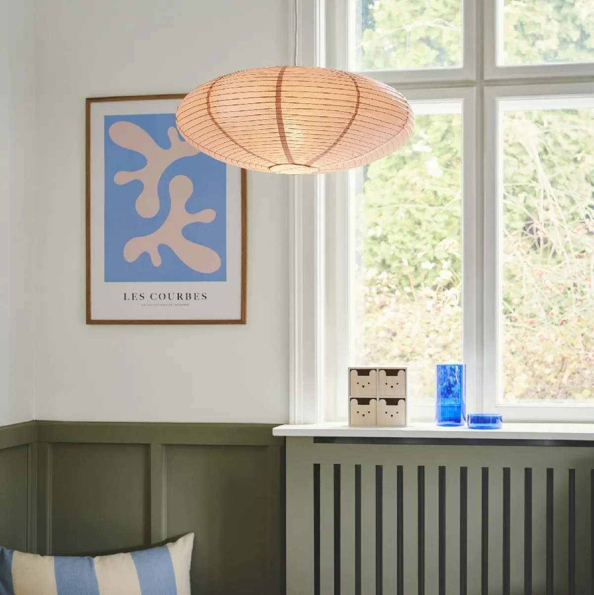Lampa z abażurem z papieru ryżowego Villo Nordlux Natural Home Decor