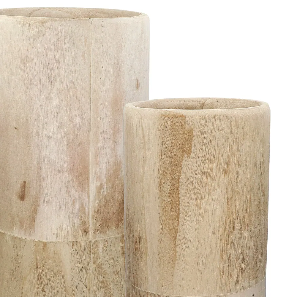 duze wazony podlogowe z drewna Pomax Natural Home Decor
