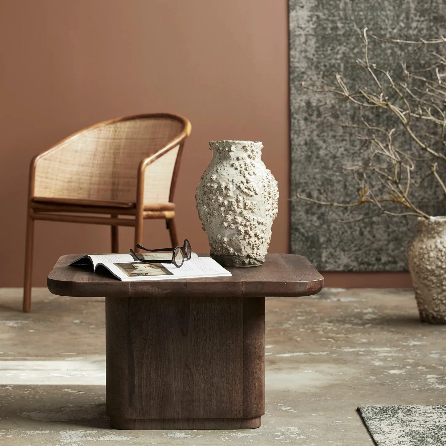 Stolik kawowy drewniany Toke Nordal Natural Home Decor